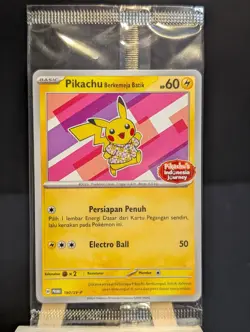 🔥The Pokemon Company Pokemon TCG Pikachu Berkemeja Batik 190/SV-P Promo SEALED - Image 1