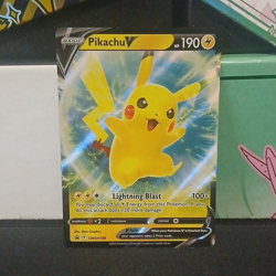 Pikachu V SWSH198 Sword & Shield Promo Holo Pokemon TCG HP 190 EN 2022 - Image 1