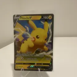 Pokemon TCG Pikachu V SWSH061 Sword & Shield Promo Holo English Basic 190 HP - Image 1