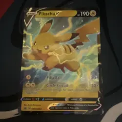 Pokemon TCG Pikachu V SWSH063 Sword & Shield Promo Holo English 190 HP - Image 1