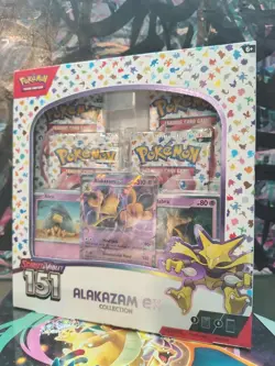 Pokemon TCG Scarlet and Violet - 151 Alakazam EX Collection Box (FREE SHIPPING) 820650855269 - Image 1