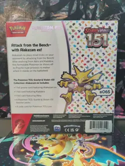 Pokemon TCG Scarlet and Violet - 151 Alakazam EX Collection Box (FREE SHIPPING) 820650855269 - Image 3