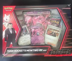 POKEMON TCG SCARLET & VIOLET DESTINED RIVALS TEAM ROCKET'S MEWTWO EX BOX - Image 1