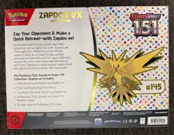 Pokemon TCG Scarlet and Violet 151 Zapdos EX Collection Box Factory New Sealed - Image 2