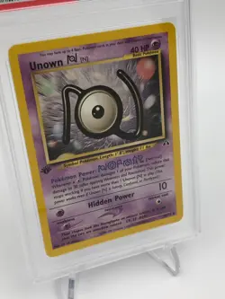 2001 POKEMON NEO DISCOVERY Trading Card UNOWN N #50 1st EDITION PSA MINT 9 *** - Image 2