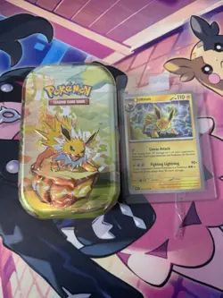 Pokemon Prismatic Evolutions Mini Tin Jolteon Sealed With Promo card - Image 1
