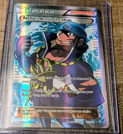 Pokemon Archie's Ace in the Hole 157/160 XY Primal Clash Full Art Holo UR LP/MP - Image 1