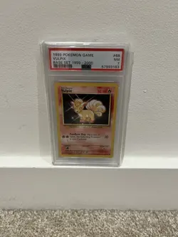 Vulpix 68/102 Base Set Common Card Unlimited 1999 Pokemon TCG PSA 7 - Image 1