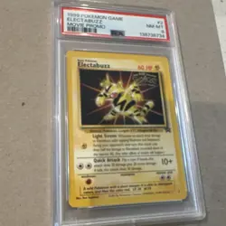 Pokemon 1999 Electabuzz Movie Promo #2 Holo PSA 8 Graded English Card - Image 4