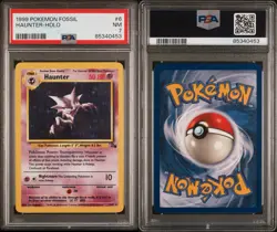 Haunter Holo 1999 Fossil PSA 7 Pokemon Card. Near Mint - Image 3