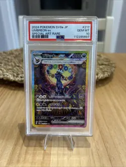 Pokemon Umbreon EX TCG 217/187 PSA 10 SAR Terastal Festival Japanese Graded Card - Image 1