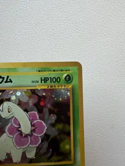 Pokemon TCG Meganium Neo Genesis No.154 Japanese Holo Rare Card HP100 Sugimori - Image 3