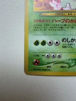 Pokemon TCG Meganium Neo Genesis No.154 Japanese Holo Rare Card HP100 Sugimori - Image 5