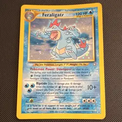 Feraligatr Neo Genesis 5/111 Holo Swirl Rare Unlimited English Pokemon TCG - Image 1