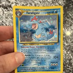 Feraligatr Neo Genesis 5/111 Holo Swirl Rare Unlimited English Pokemon TCG - Image 2