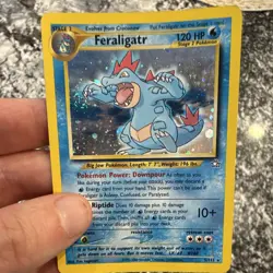 Feraligatr Neo Genesis 5/111 Holo Swirl Rare Unlimited English Pokemon TCG - Image 3