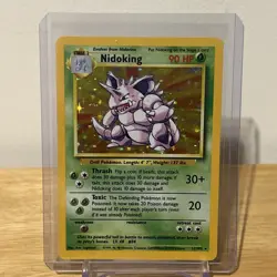 Pokemon TCG Nidoking Base Set 11/102 Holo Unlimited Holo Rare - Image 1