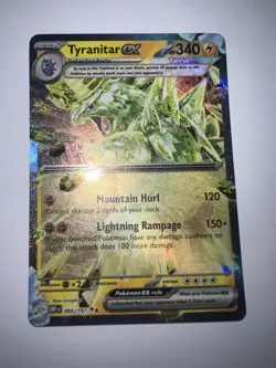Pokemon Card Tyranitar EX 066/197 Ultra Rare Obsidian Flames NM - Image 1