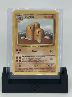 1999 Dugtrio 19/102 WOTC Base Set Unlimited Non-Holo Rare MP/LP - Pokemon TCG - Image 1