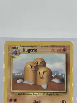 1999 Dugtrio 19/102 WOTC Base Set Unlimited Non-Holo Rare MP/LP - Pokemon TCG - Image 3