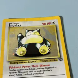 Pokemon TCG Snorlax 11/64 Jungle Unlimited Holo Rare Heavy Played - Image 2