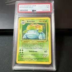 Pokemon TCG PSA 7 Venusaur Base Set 15/102 Holo Unlimited Holo Rare - Image 1