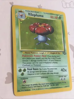 Pokemon TCG Vileplume Jungle Holo Rare Card Unlimited Edition 15/64 - Image 2