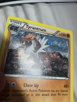 Pokemon TCG Tyrantrum 62/111 Furious Fists Cosmos Holo Rare MP - Image 2