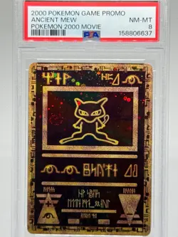 2000 Pokemon Movie Promo Ancient Mew Holo w/ SWIRL | PSA 8 NM-MT - Image 1