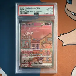 2023 Pokemon TCG Sv: Scarlet & Violet Promo Mew ex 053 Holo PSA 8 English - Image 1