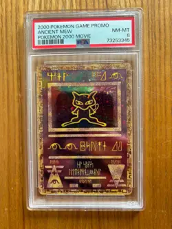 Pokemon 2000 Ancient Mew Game Promo - PSA 8 - Image 1
