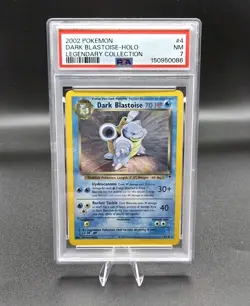 Pokemon 2002 WOTC Legendary Collection Dark Blastoise Holo 4/110 PSA 7 NM - Image 1