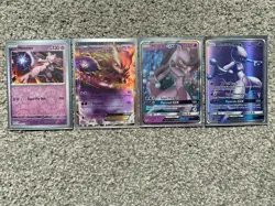 4X Pokemon TCG Mewtwo Holo card EX/GX lot - Pokemon GO - Mewtwo + 4X Mew sleeves - Image 3