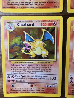 Lot of 173 Vintage Pokemon Base Set Card Collection Binder 4 Charizard Holos - Image 3