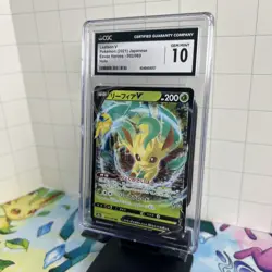 CGC 10 Leafeon V 002/069 Pokemon 2021 Eevee Heroes Japanese Pokemon Graded Card - Image 3