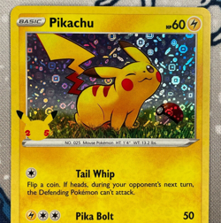Pikachu SWSH039 Black Star Promo Holo Rare 25th Anniversary Pokemon Card 2020 NM - Image 2