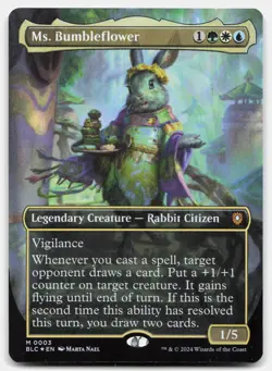 Ms. Bumbleflower (Foil Borderless) - NM - BLC Commander Bloomburrow #3 MTG Magic - Image 1