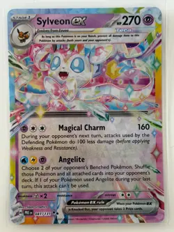 Sylveon ex 041/131 SV: Prismatic Evolutions Double Rare Holo NM Pokemon Card - Image 1