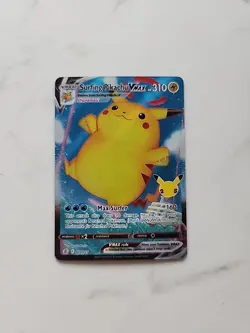 Pokemon Pikachu TCG Surfing VMAX Celebrations Holo Ultra Rare Card 009/025 - Image 1