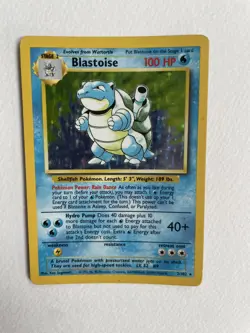 Pokemon TCG Blastoise Holo Unlimited Rare Card Base Set 2/102 - Image 2