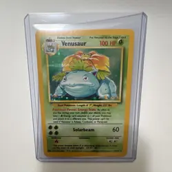Pokemon TCG Venusaur 15/102 Base Set Holo Rare Stage 2 100 HP WOTC - Image 2