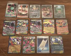 POKEMON TCG Lot Of 14 MEGA EVOLUTION Cards: IR’s, EX’s, Bulbasaur Promo ENGLISH - Image 2