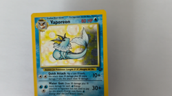 Vaporeon 12/64 Holo Rare Jungle Set Pokemon Card Vintage WOTC LP - Image 2