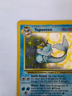 Vaporeon 12/64 Holo Rare Jungle Set Pokemon Card Vintage WOTC LP - Image 3