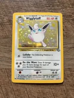 Pokemon TCG Wigglytuff Jungle Holo Rare Card 16/64 - LP - Image 1