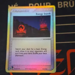 Pokemon TCG Energy Search EX Ruby & Sapphire 90/109 Reverse Holo English 2003 NM - Image 1