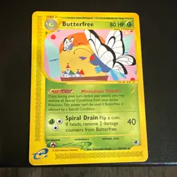 Nintendo Pokemon TCG Butterfree 38/165 Expedition Base Set Rare Regular 2002 - Image 1
