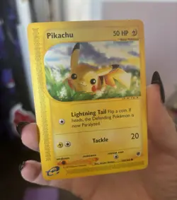 Pokemon TCG Pikachu 124/165 Expedition Base Set EN 2002 50HP - Image 1