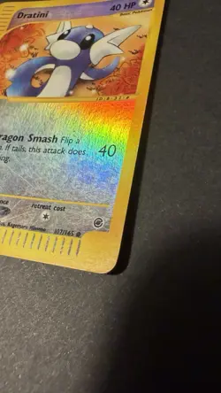 Dratini 107/165 Reverse Holo Common - Expedition Base Set 2002 Pokemon TCG 40 HP - Image 4