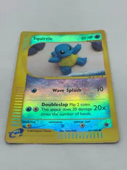 Pokemon TCG Squirtle 131/165 Expedition Reverse Holo Card 2002 E-Series - Image 3